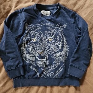 Zara Cool Tiger Graphic, Lightweight & Stylish Sweatshirt - Size 7